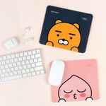 Kakao Friends Mouse Pad (Ryan/Apeach) | Non-Slip Foam Base | Soft Touch Surface | Portable 210x178mm | Made in Korea